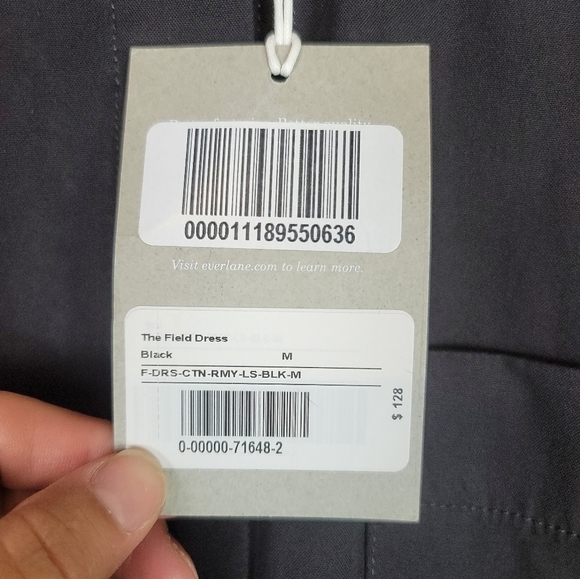 EVERLANE The Field Dress in Black, sz Medium - Picture 7 of 16